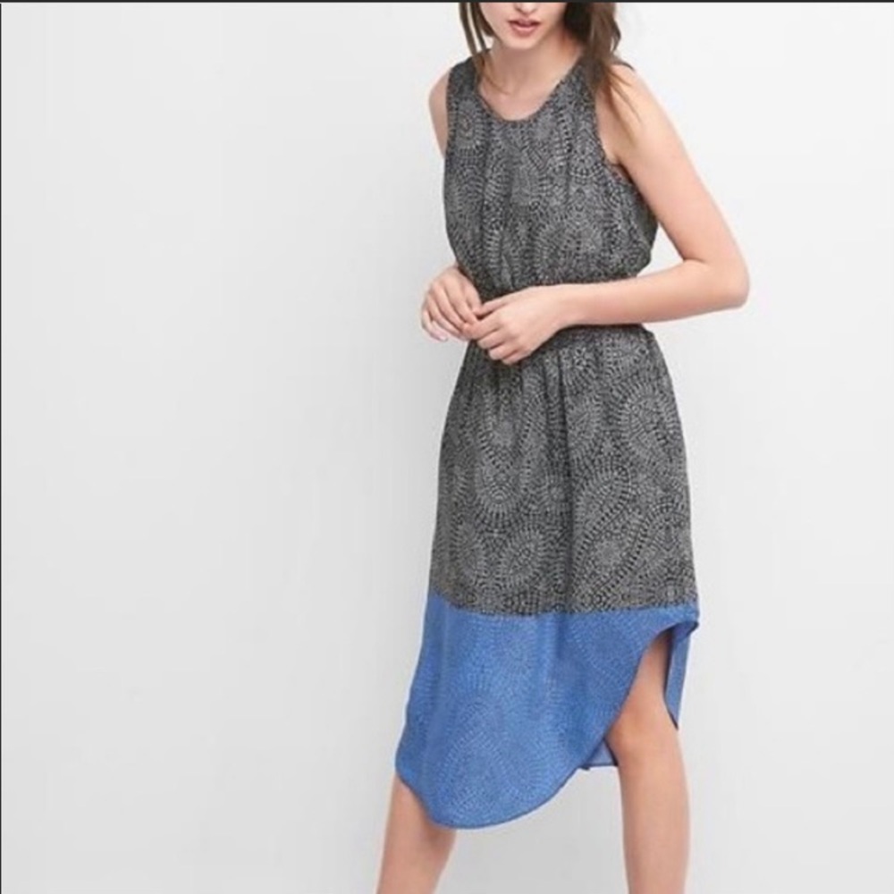 NWT gap paisley smocked waist midi dress